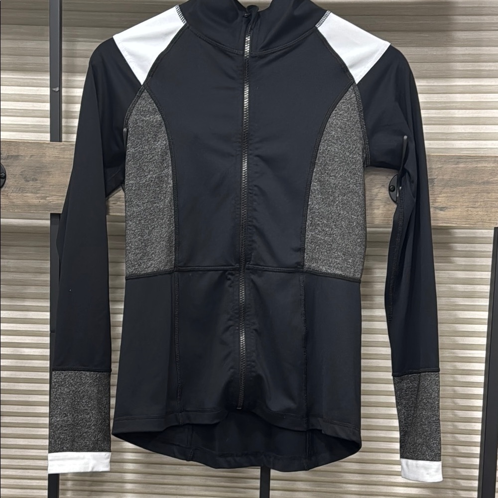 Velocity Black and Gray Jacket with White Accents
